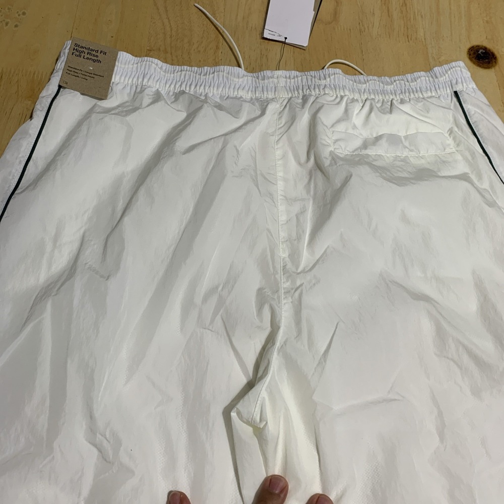 Nike Women's Windrunner High-Waisted Woven Open-Hem Pants Sail/Midnight Size XL - Picture 6 of 9